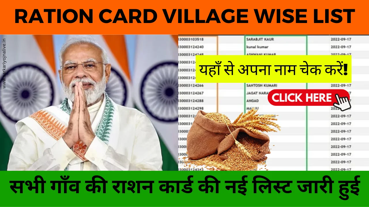 New Ration Card Village Wise List 2024: अपने गाँव की राशन कार्ड लिस्ट तुरंत चेक करें!