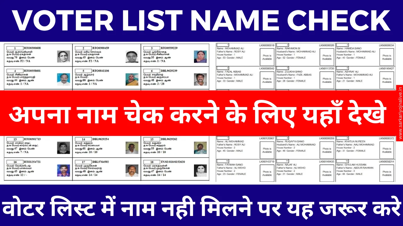 Voter List Name Check 2024: जारी हुए नई वोटर लिस्ट यहाँ से तुरंत करे अपना नाम चेक