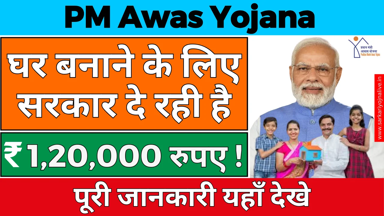 PM Awas Yojana Apply Online : सरकार दे रही है 1 लाख 20 हज़ार रुपए, अभी आवेदन करे !