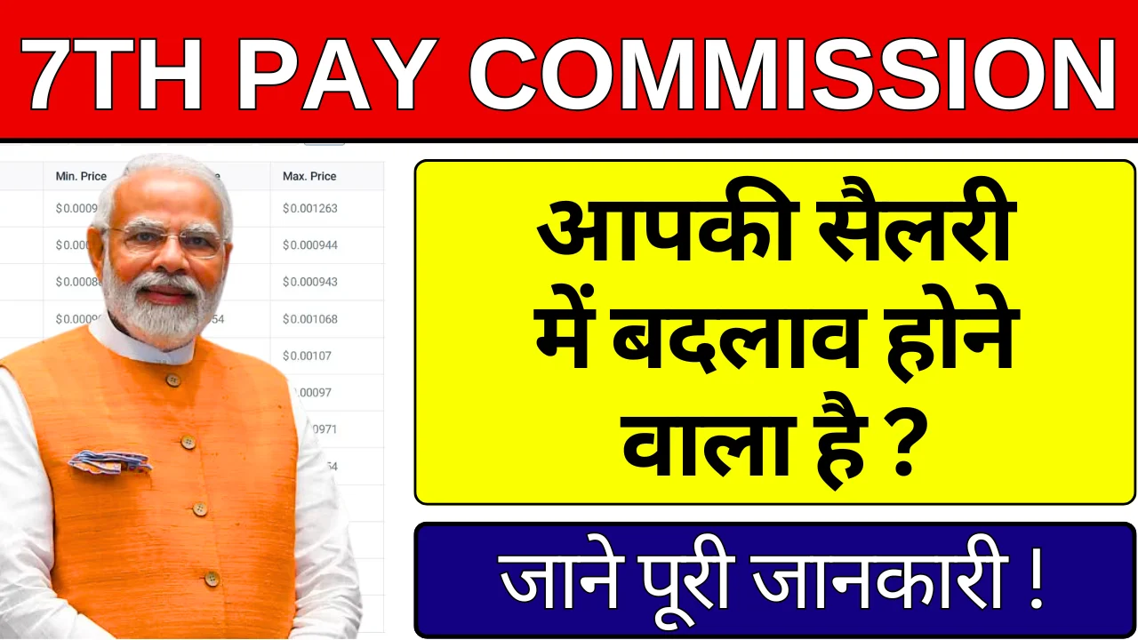 7th Pay Commission News: सभी कर्मचारी और पेंशनर्स जरूर देखें, आज की बड़ी खबर !